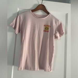 Wonder Nation Light Pink Tee with Sunflower Print